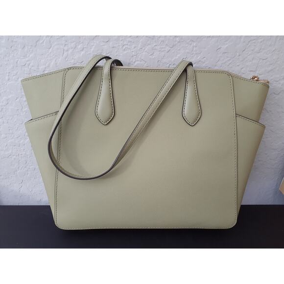 Michael Kors Marilyn Medium Top Zip Tote Light Sage Handbag - Picture 3 of 3